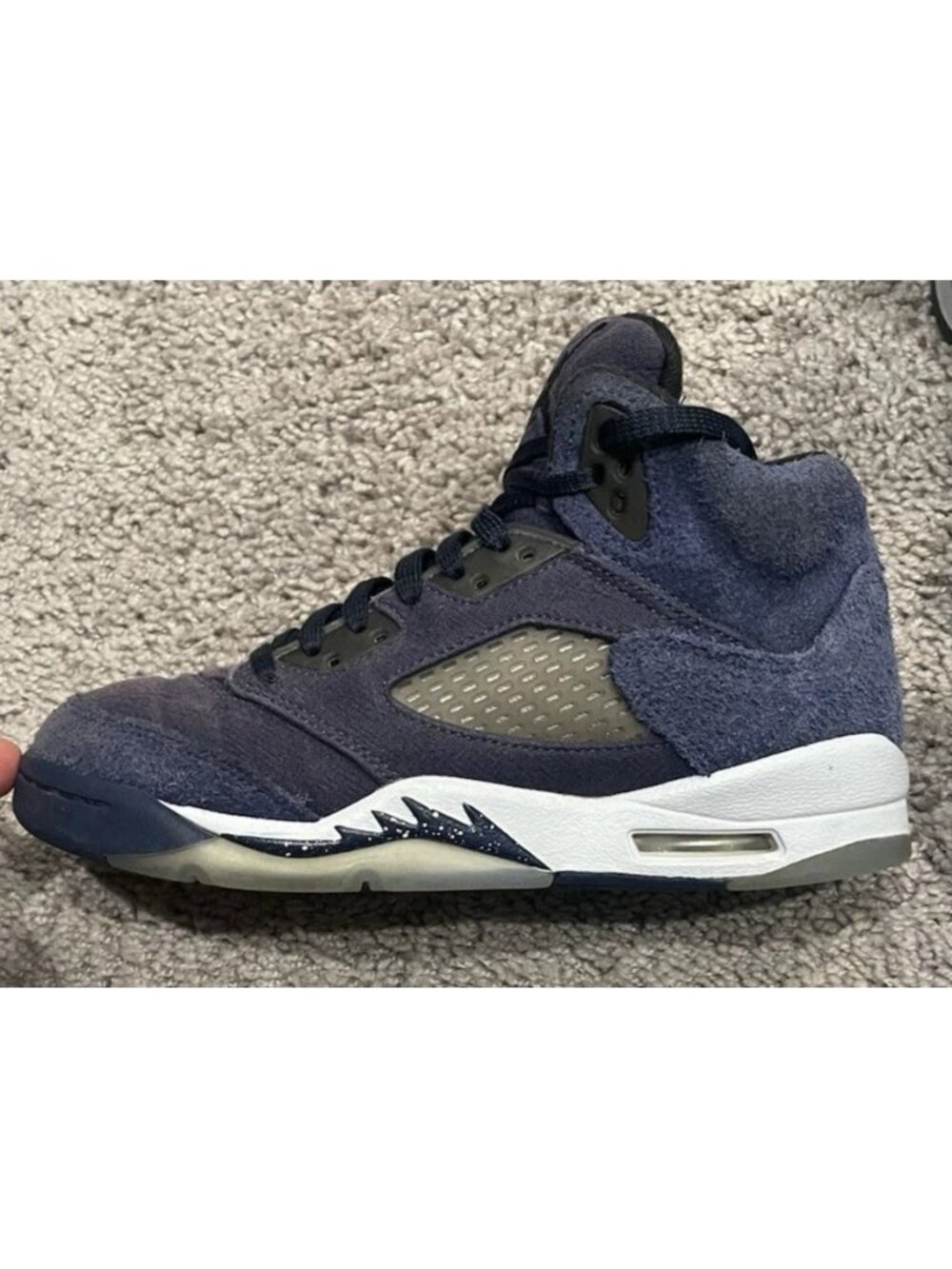 Air Jordan 5 Retro SE GS Athletic Mid Shoe ‘Midnight Navy’ FN5452-400 Size 4 Y